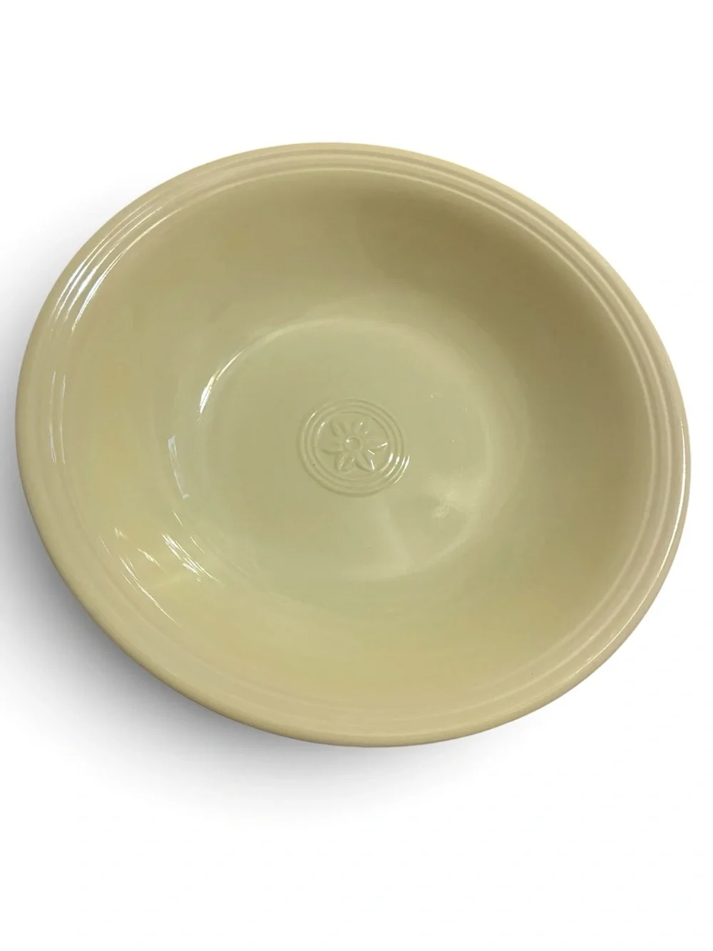 Vintage Oneida Petals Gardenia Cream Round Vegetable Serving Bowl Farmhouse